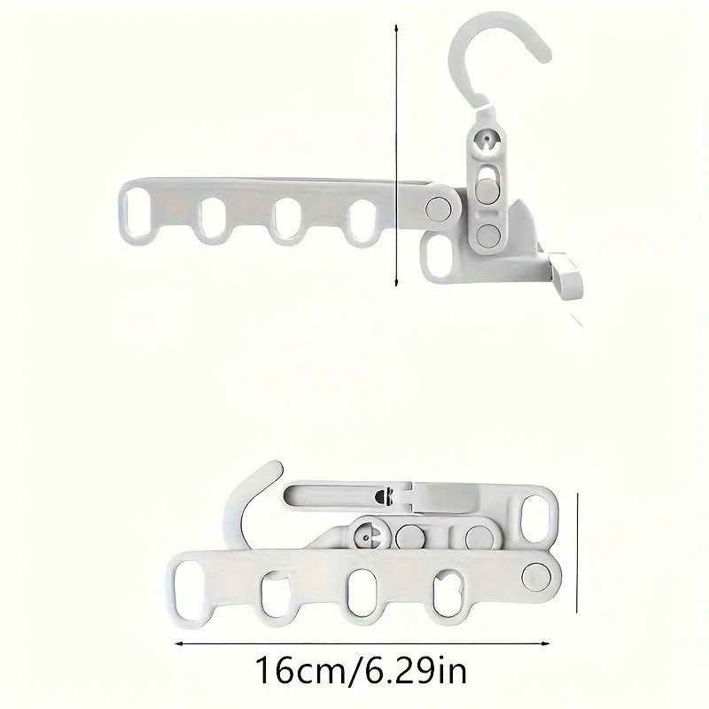 Foldable Clothes Drying Rack Multi Hole Travel Clothes Hanger