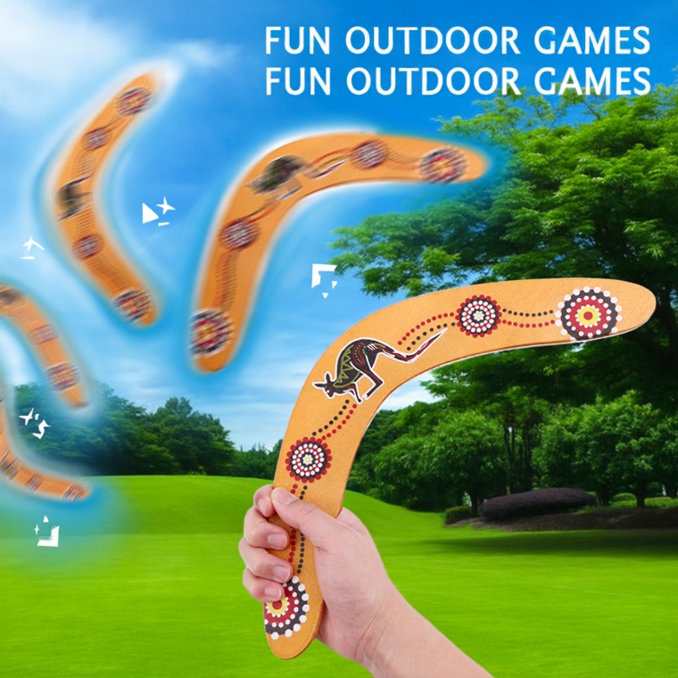 High Return Kangaroo Boomerang Outdoor Throw Game for Kids and Family Fun