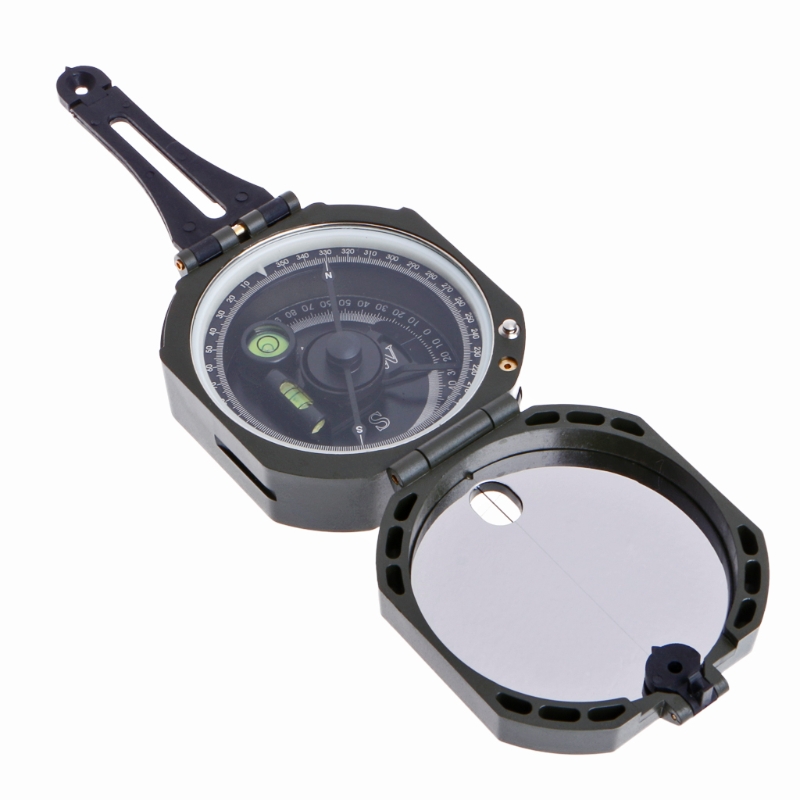 Precision Geological Compass with Clinometer Waterproof Survival Orienteering Tool