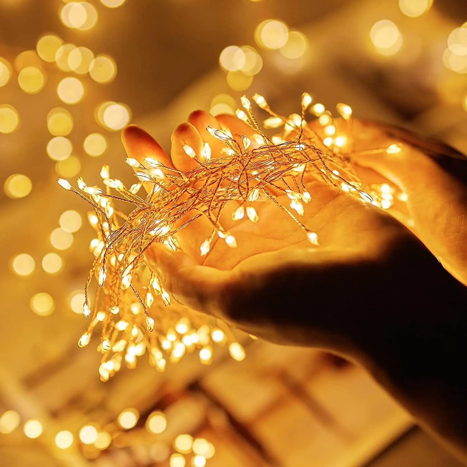 USB LED Firecracker String Lights with Remote Control