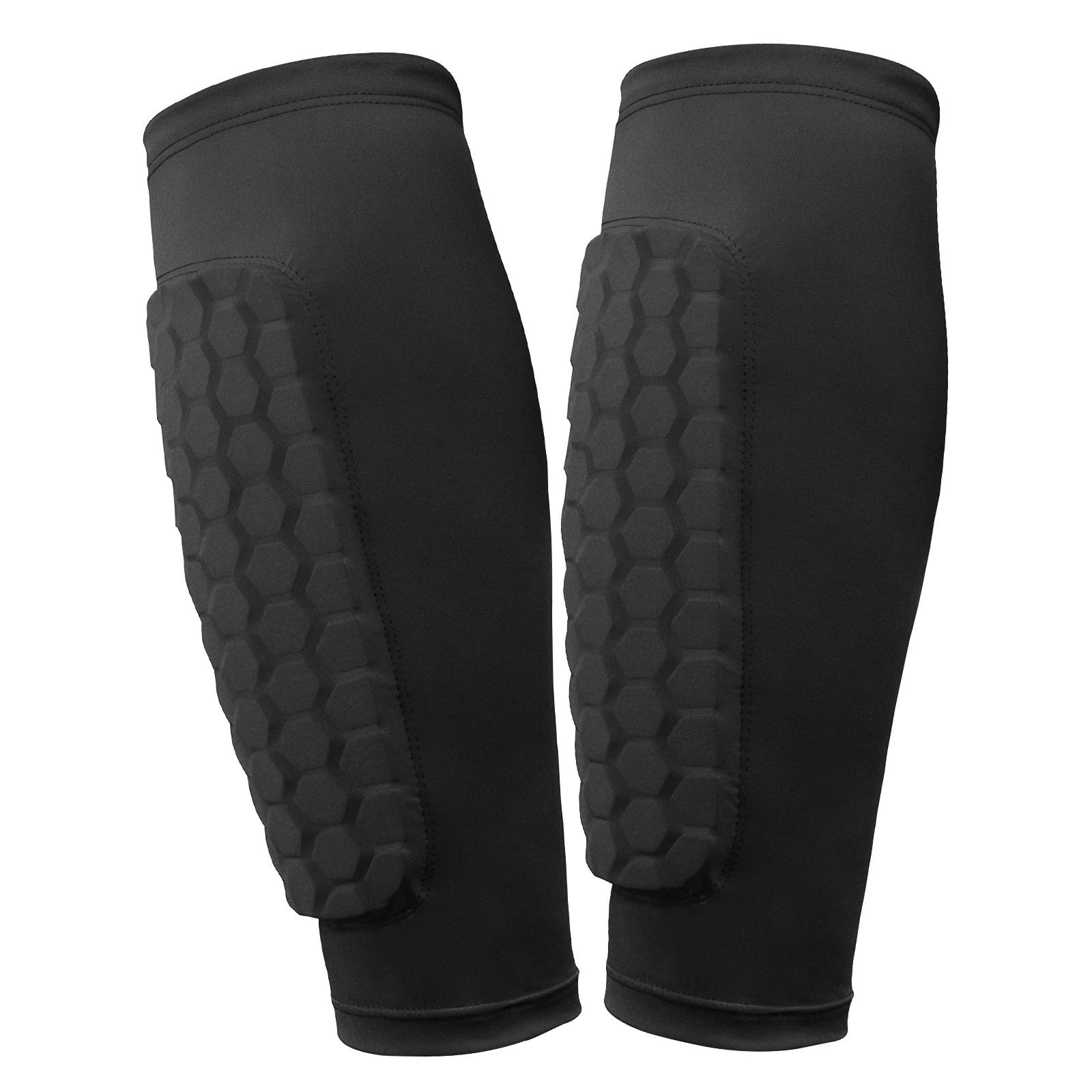Honeycomb Football Shin Guards Lightweight Ergonomic Calf Protection Pads