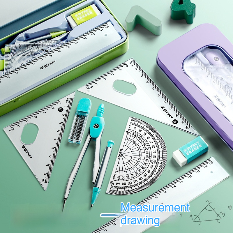 Compass Ruler Set for School & Office  Precision Drawing & Aesthetic Office Tools
