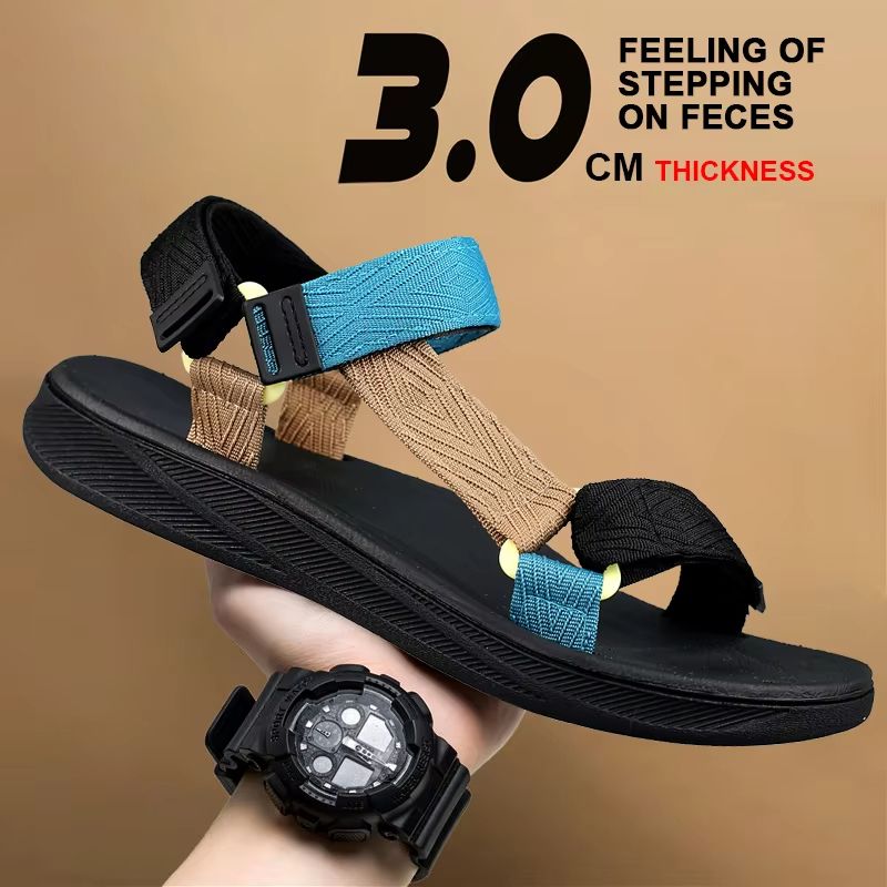 Mens Arch Support Gladiator Sandals with Anti-Skid Yoga Insole