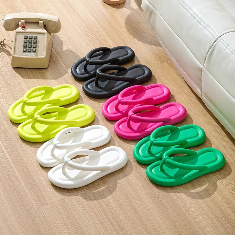 CloudEase Women;s Soft Sole EVA Summer Flip Flops Non-Slip Thick Platform SlidesS