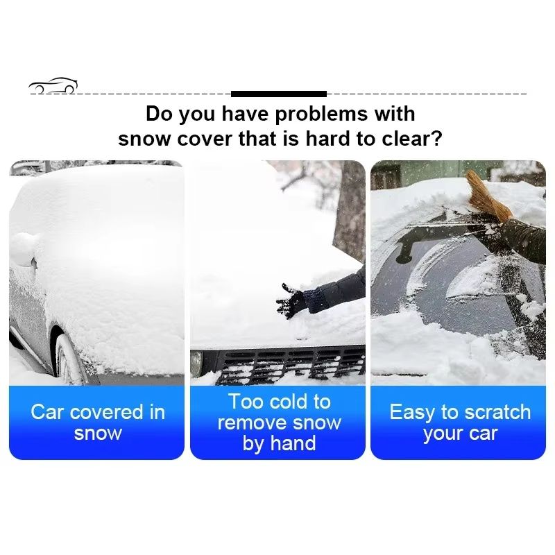 Extendable Winter Car Snow Shovel Ice Scraper Brush for Windshield Cleaning