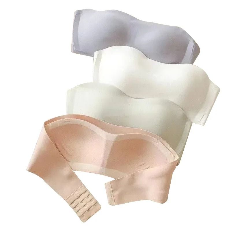 Seamless Tube Top Invisible Strapless Wireless Push Up Bralette