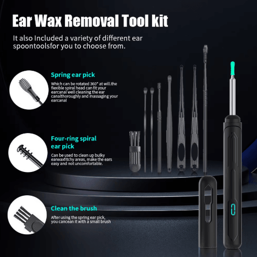 NK3 Pro Ear Cleaner with Camera – HD Visual Otoscope Ear Cleaning Set