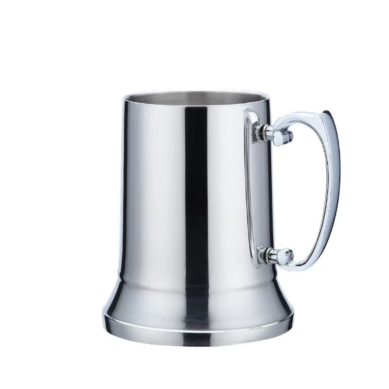 Stainless Steel Double Wall Tankard Stein Beer Mug