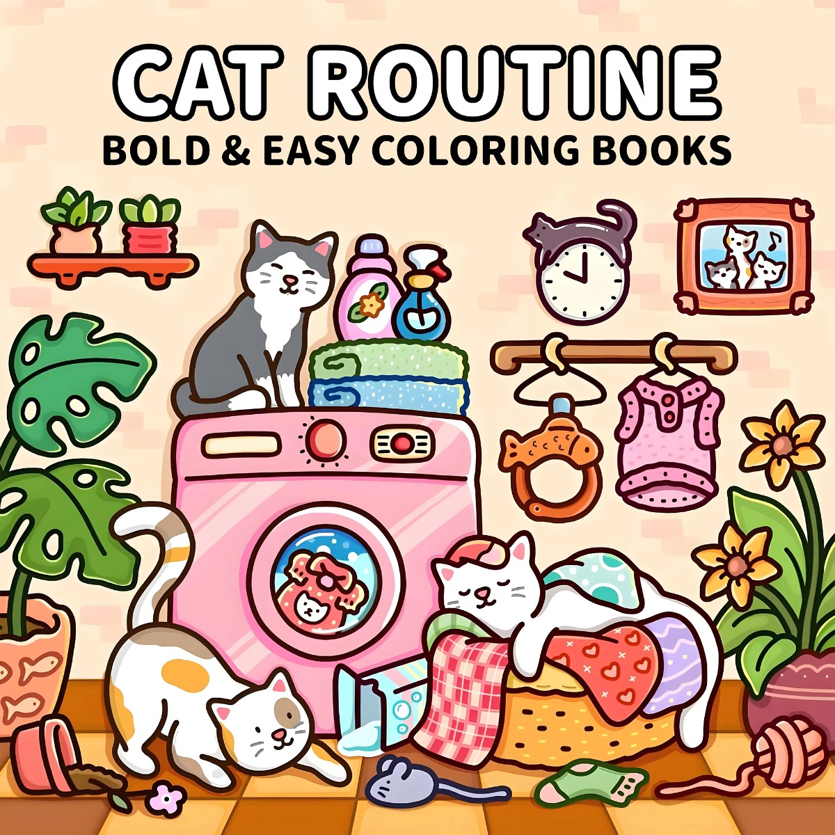 Unique Cat Coloring Book for Adults, with Upgraded Paper for Comfortable Coloring, The Perfect Relaxation Gift