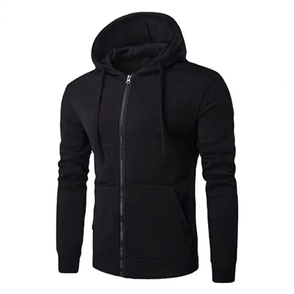 Autumn Men Sweatshirt Long Sleeve Zipper Hoodie Slim Fit