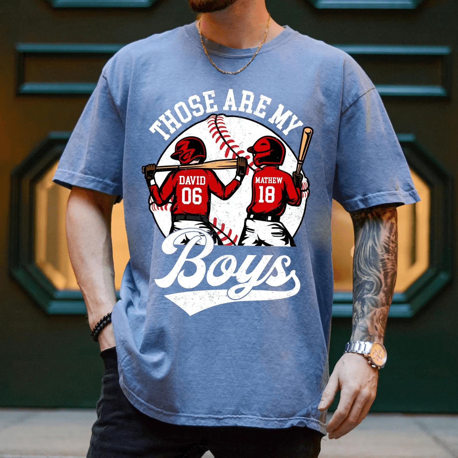 Custom Baseball Mom Name & Number Shirt Game Day Tee