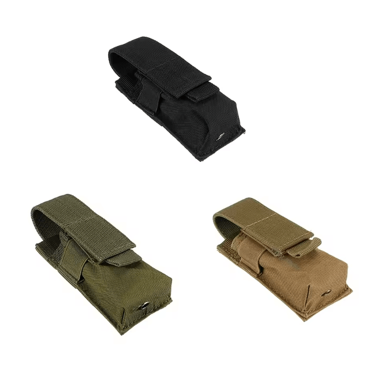 Tactical MOLLE Flashlight & Magazine Pouch Multi-Tool EDC Waist Holster
