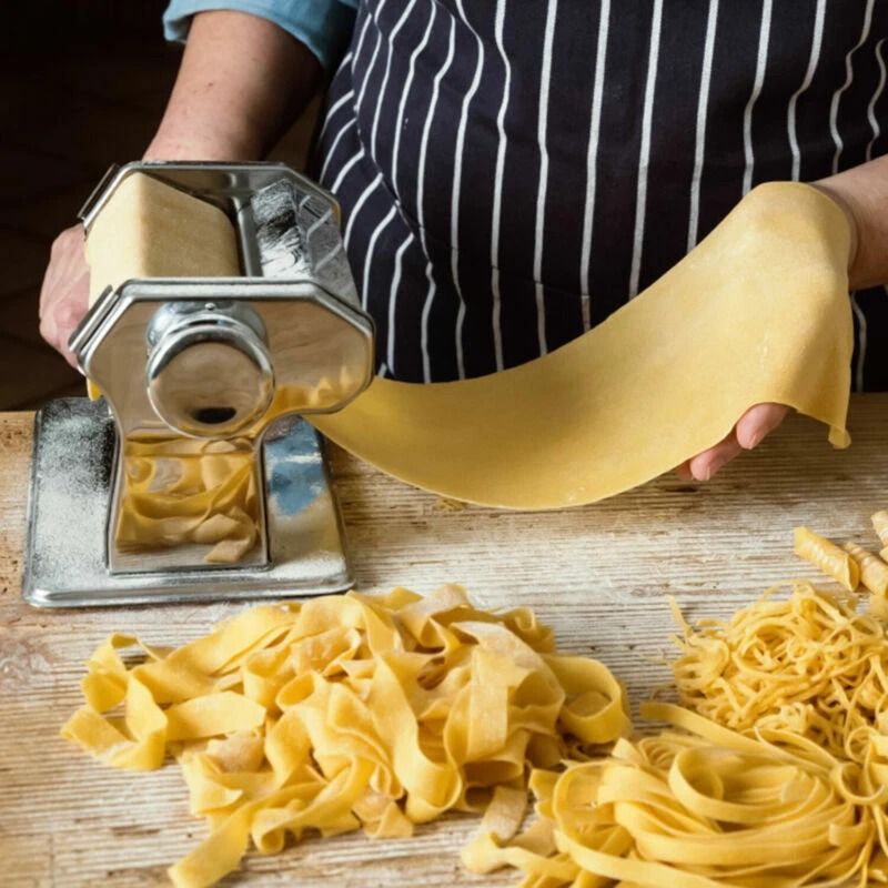 Stainless Steel Pasta Maker Roller Machine for Lasagna, Spaghetti, Ravioli, and Tagliatelle