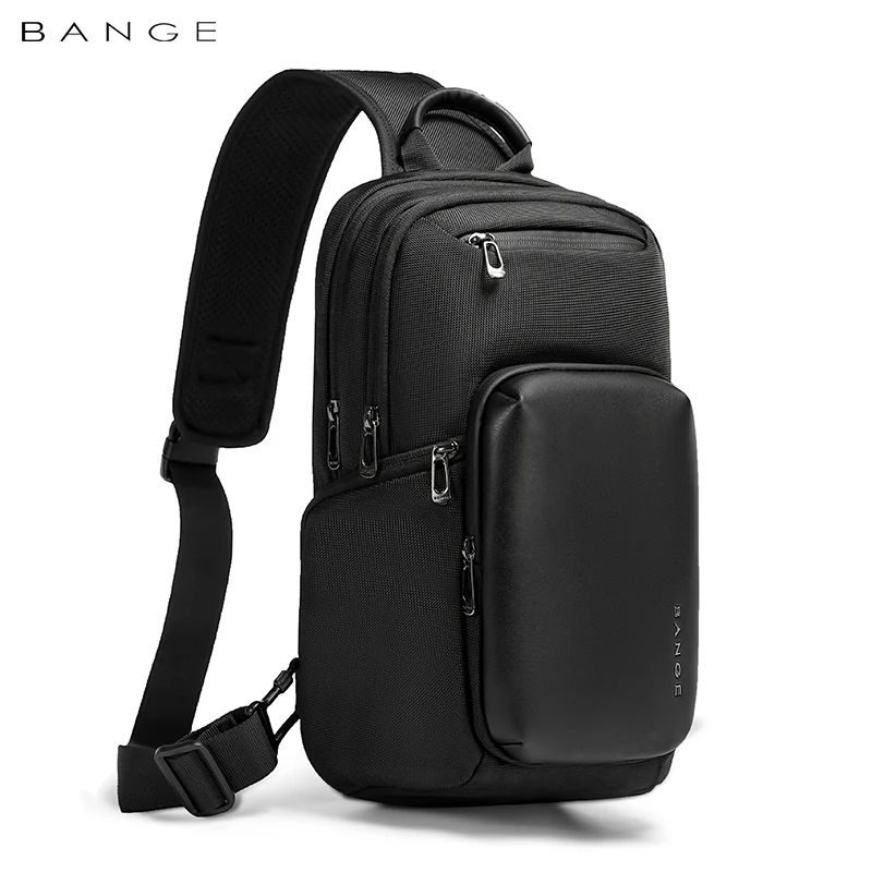 BANGE Waterproof Sling Bag Large Capacity Multifunction Crossbody