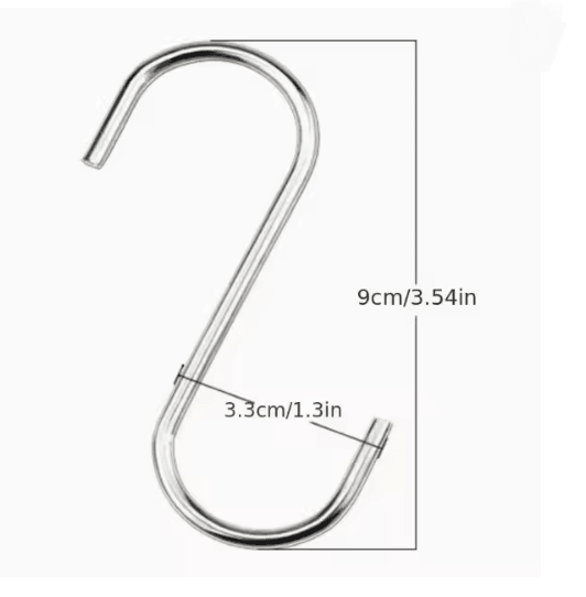 Stainless Steel Heavy Duty S Hooks Set