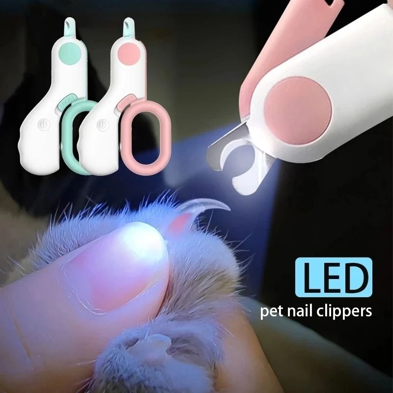 LED-Illuminated Pet Nail Clipper