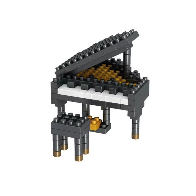Mini Musical Instrument Building Bricks Set – Piano and Guitar Series