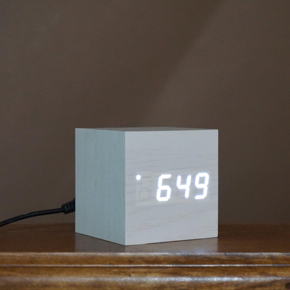 Wooden Digital Alarm Clock