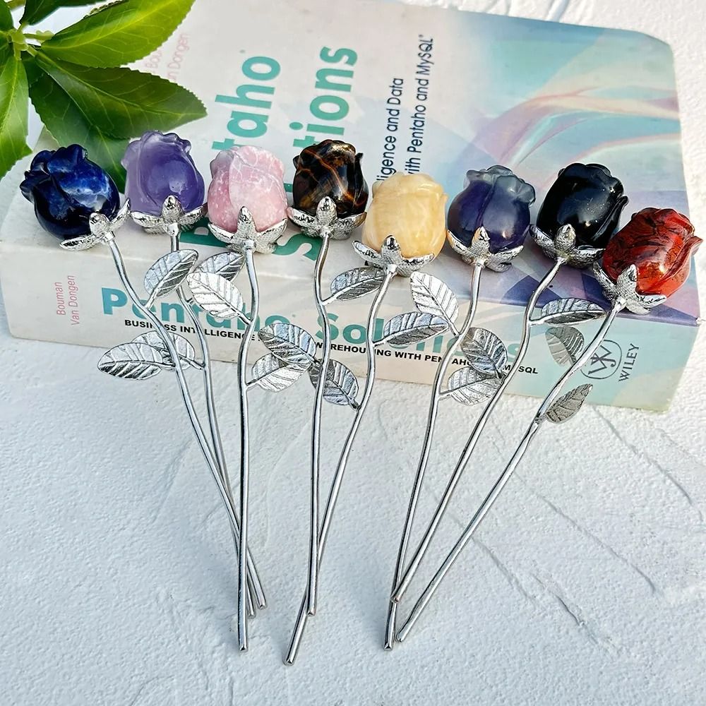 Elegant Carved Crystal Rose | Exquisite Quartz Flower Sculpture | Professional Reiki Healing & Jewelry Art