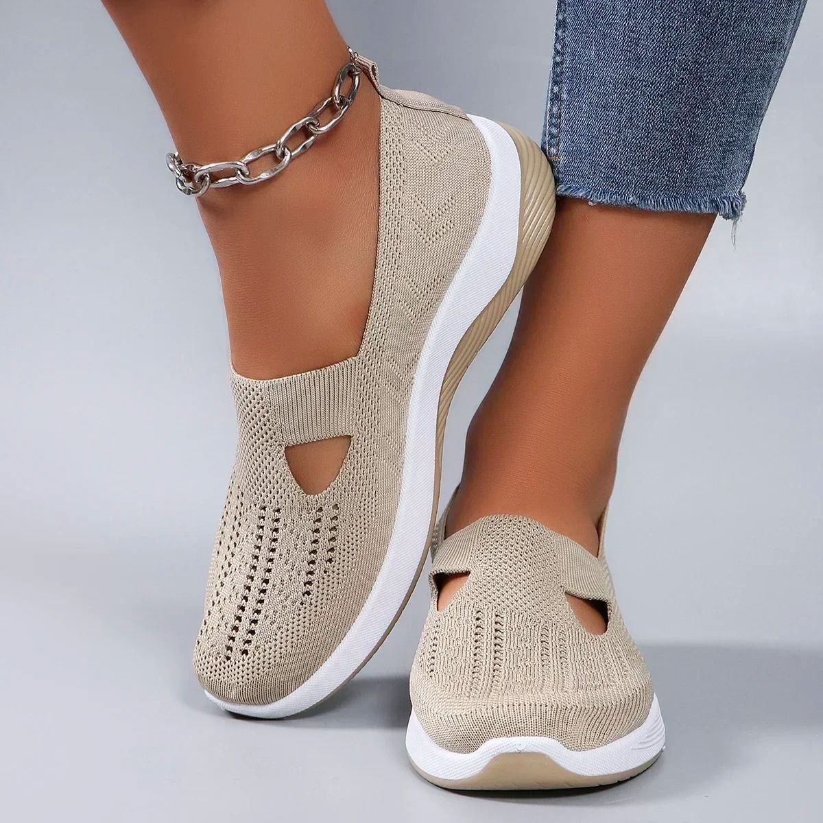 Lightweight Summer Slip On Sneakers for Women