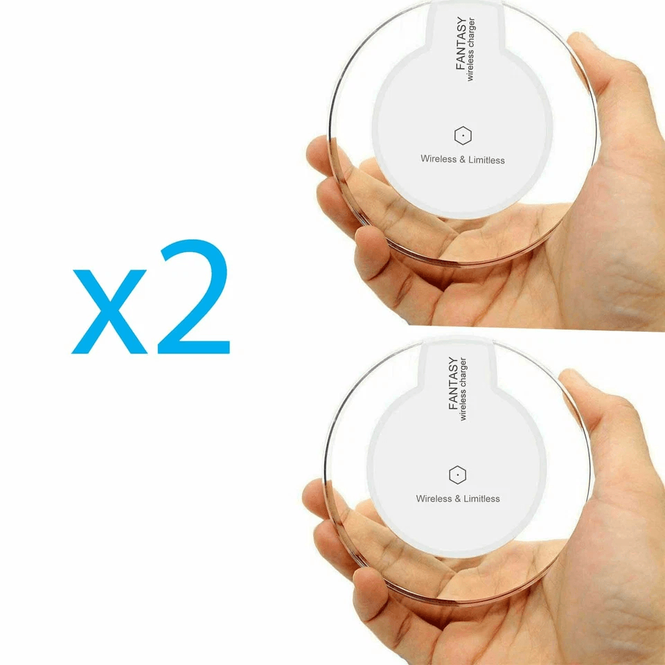 Qi Wireless Fast Charger Charging Pad Dock Wireless Charging Station for Samsung Galaxy, iPhone, Android Cell Phones