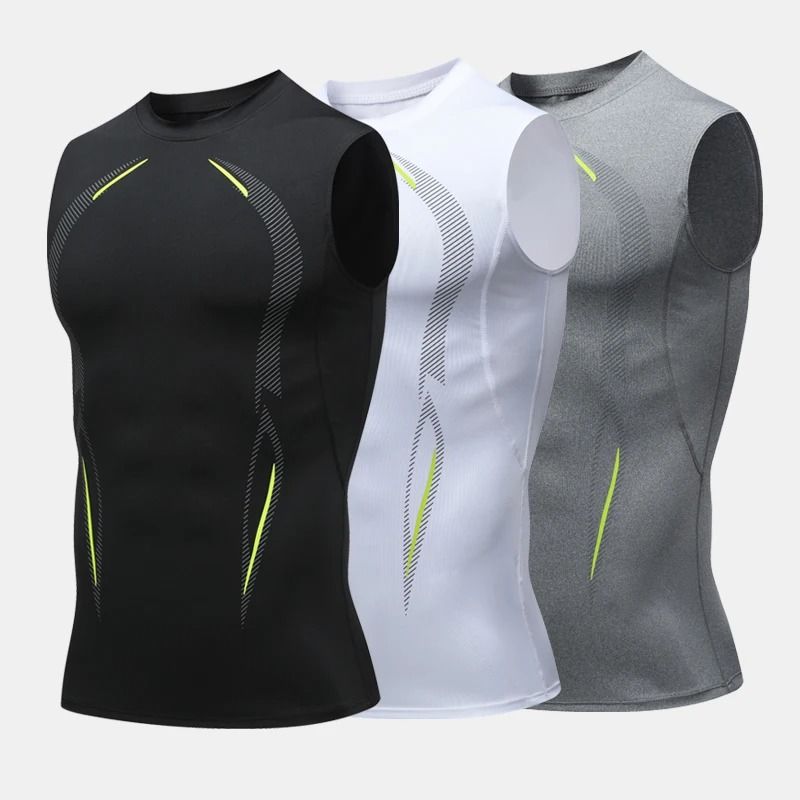 Compression Tank Top for Men Quick Dry Sleeveless Gym Shirt