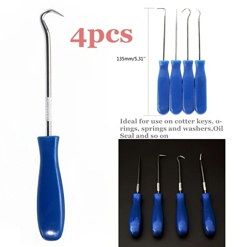 4-Piece Automotive Precision Pick & Hook Tool Set