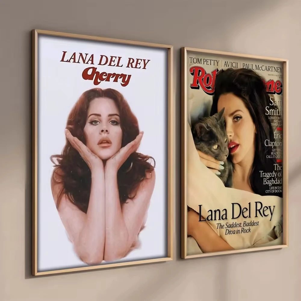 Lana Del Rey Aesthetic Canvas Wall Art – Vintage Music Album Poster for Room Decor