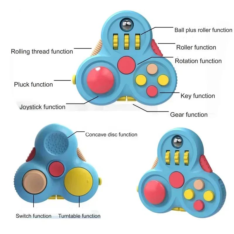 Rainbow Balance Fidget Spinner – Smooth-Spin EDC Hand Spinner for Calm Focus & Stress Relief