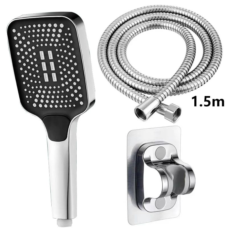 High Pressure Adjustable Shower Head 3 Mode Rainfall Shower