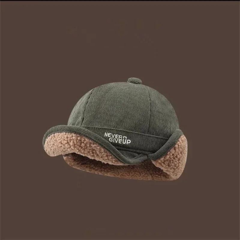 Winter Windproof Fleece Lined Ear Protection Cycling Hat for Cold Weather