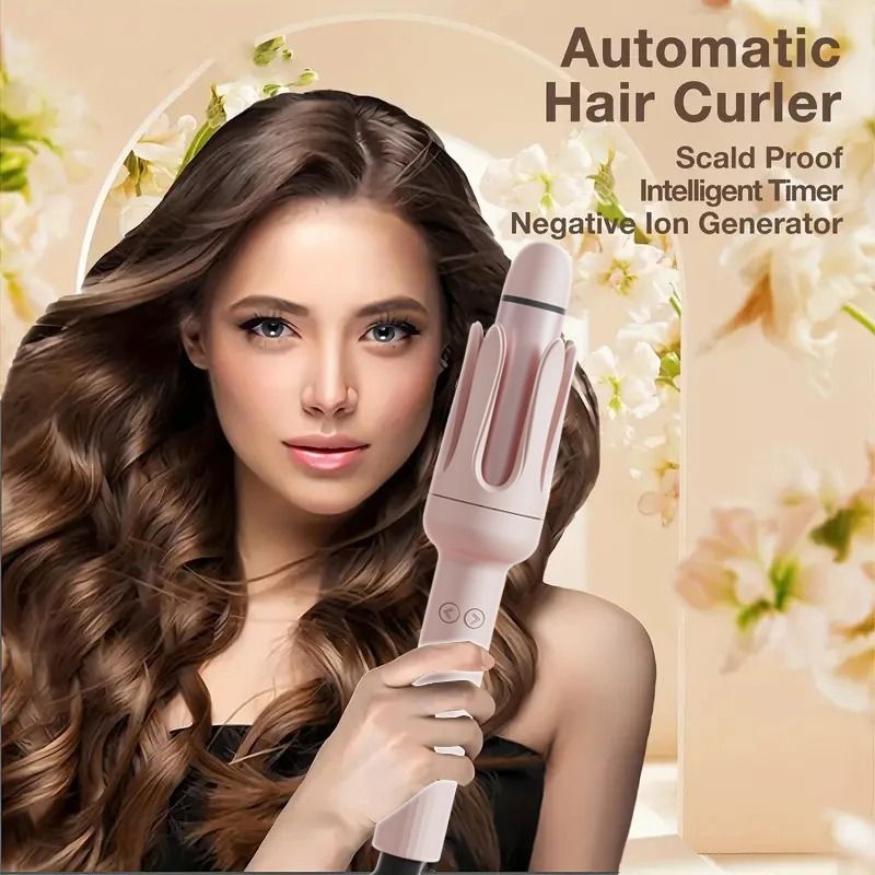 Automatic 2 in 1 Hair Straightener with Negative Ion and Auto Timer