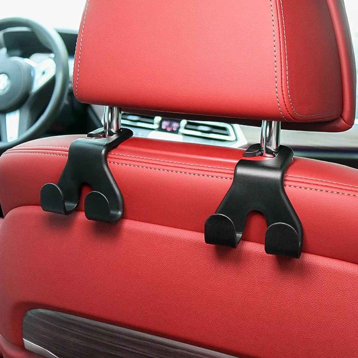 Concealed Multifunctional Headrest Hook & Phone Holder – Universal Car Seat Back Mount