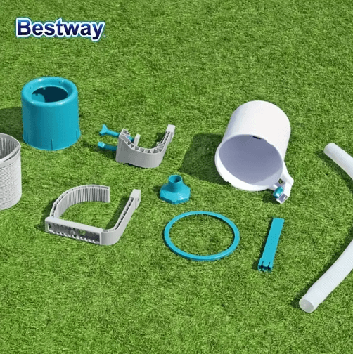 Bestway 800 GPH Pool Surface Skimmer – Above Ground Debris Cleaner with Adjustable Height
