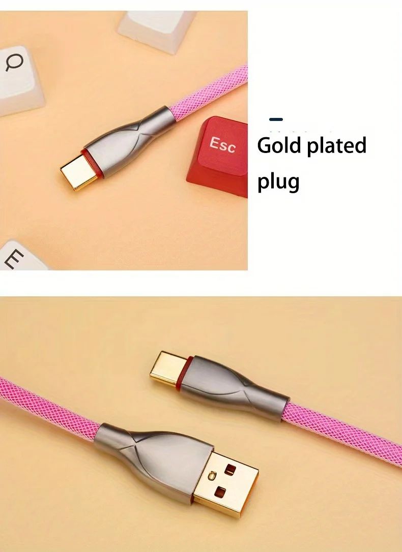 Coiled Mechanical Keyboard Gaming Cable
