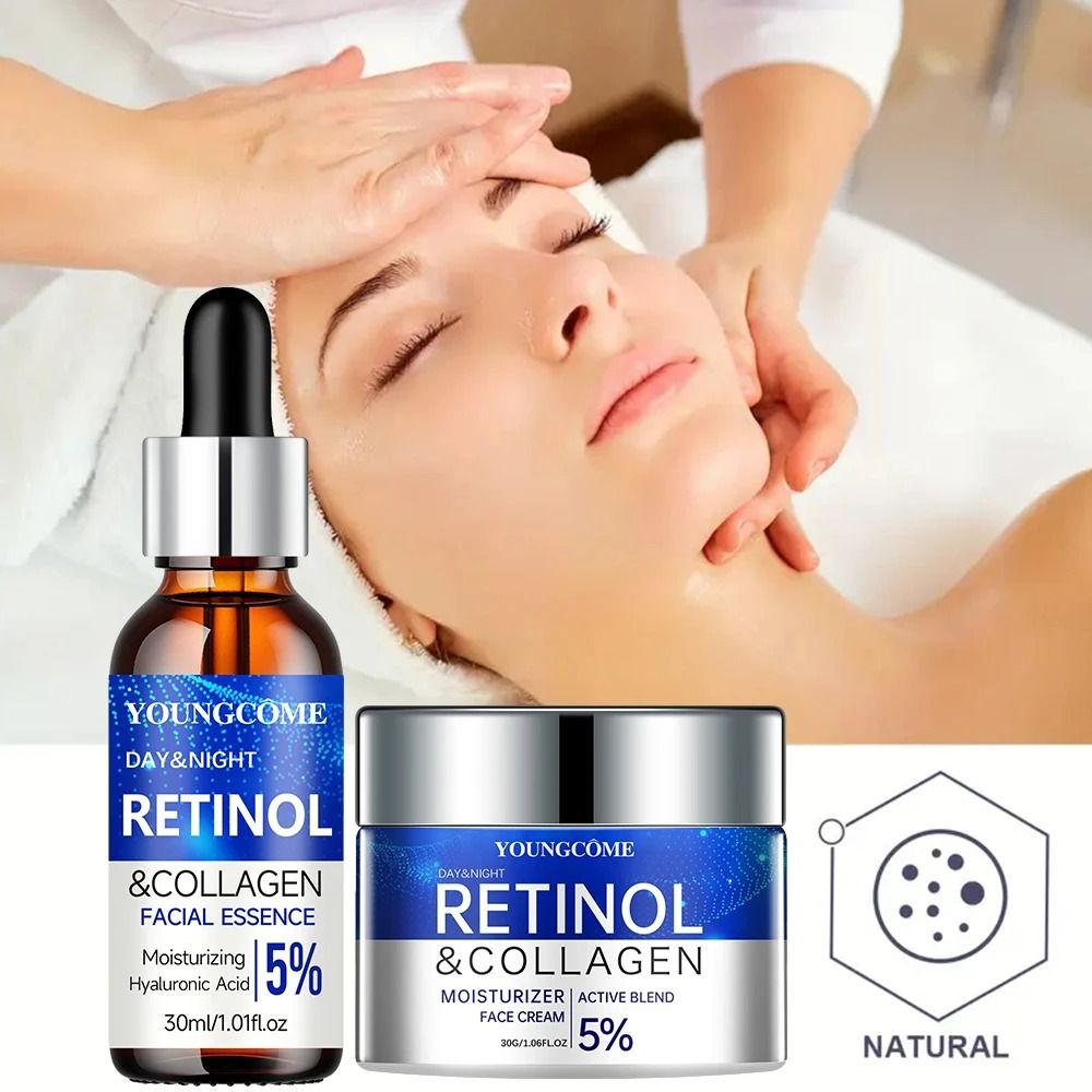 Retinol Cream and Serum Anti Aging Skincare Set