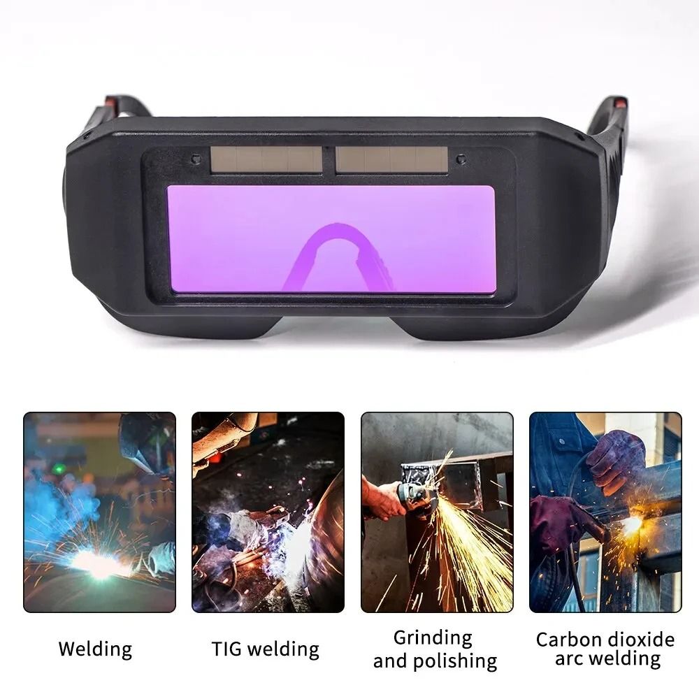 Solar Powered Auto Darkening Welding Goggles