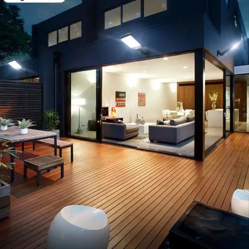 Waterproof LED Outdoor Solar Lights, Motion Sensor Wall Lamp, Garden Terrace Garage Door Street Lamp