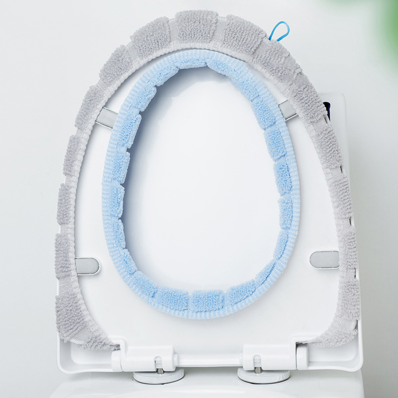 Thick Knitted Toilet Seat Cover Washable Antifreeze Mat Universal Fit