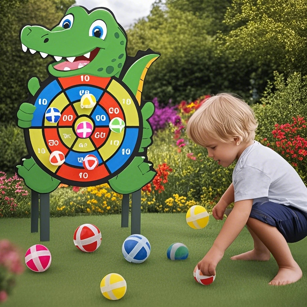 Sticky Ball Dart Board, Kids Toy for Indoor Sports, Montessori Educational Games for Children, Baby Toy Gift