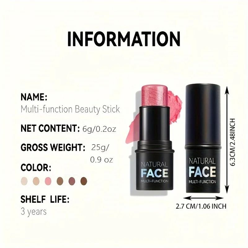 Multi-Function Cream Contour Stick | Highlighter, Bronzer & Blush Face Contouring Pen