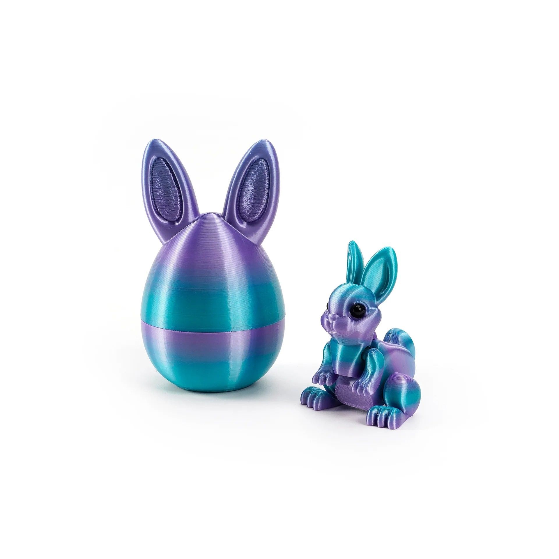 Architectural 3D-Printed Easter Rabbit Figurine