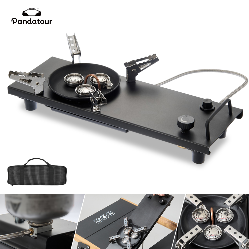 Pandatour Folding Gas Stove High Firepower Outdoor Burner for Camping