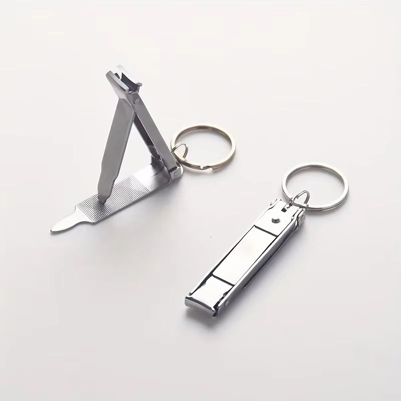 Ultra Thin Foldable Nail Clipper Portable Stainless Steel Travel Nail Cutter for Manicure & Pedicure