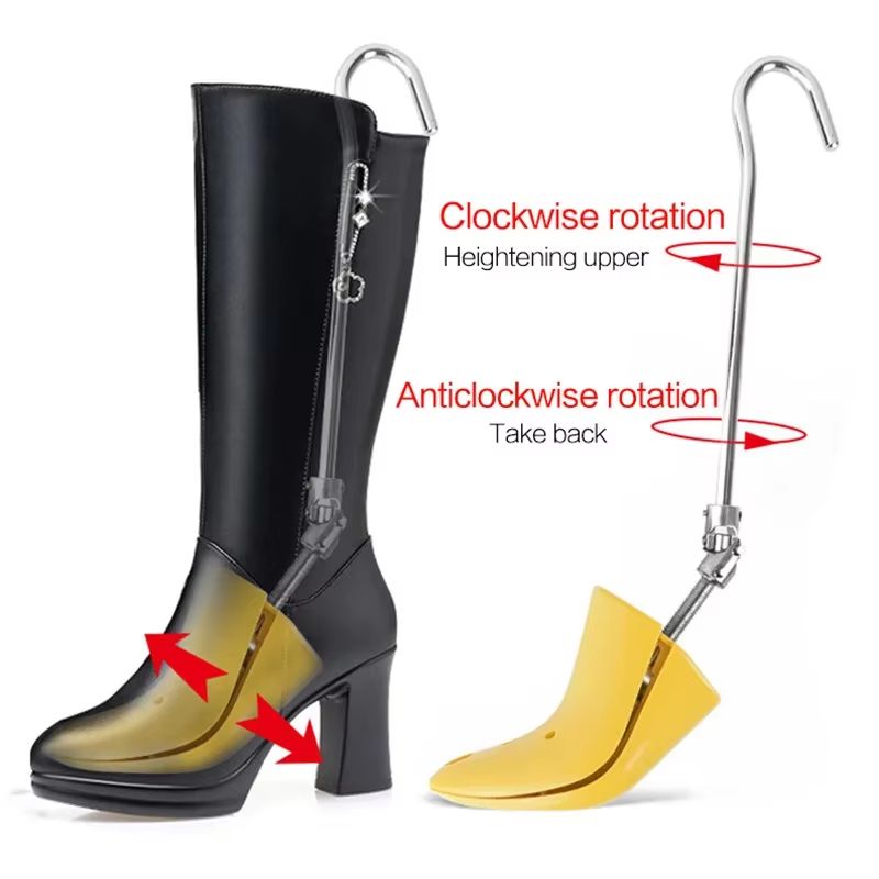 Adjustable Boot and High Heel Shoe Stretcher with Upper Widening Support