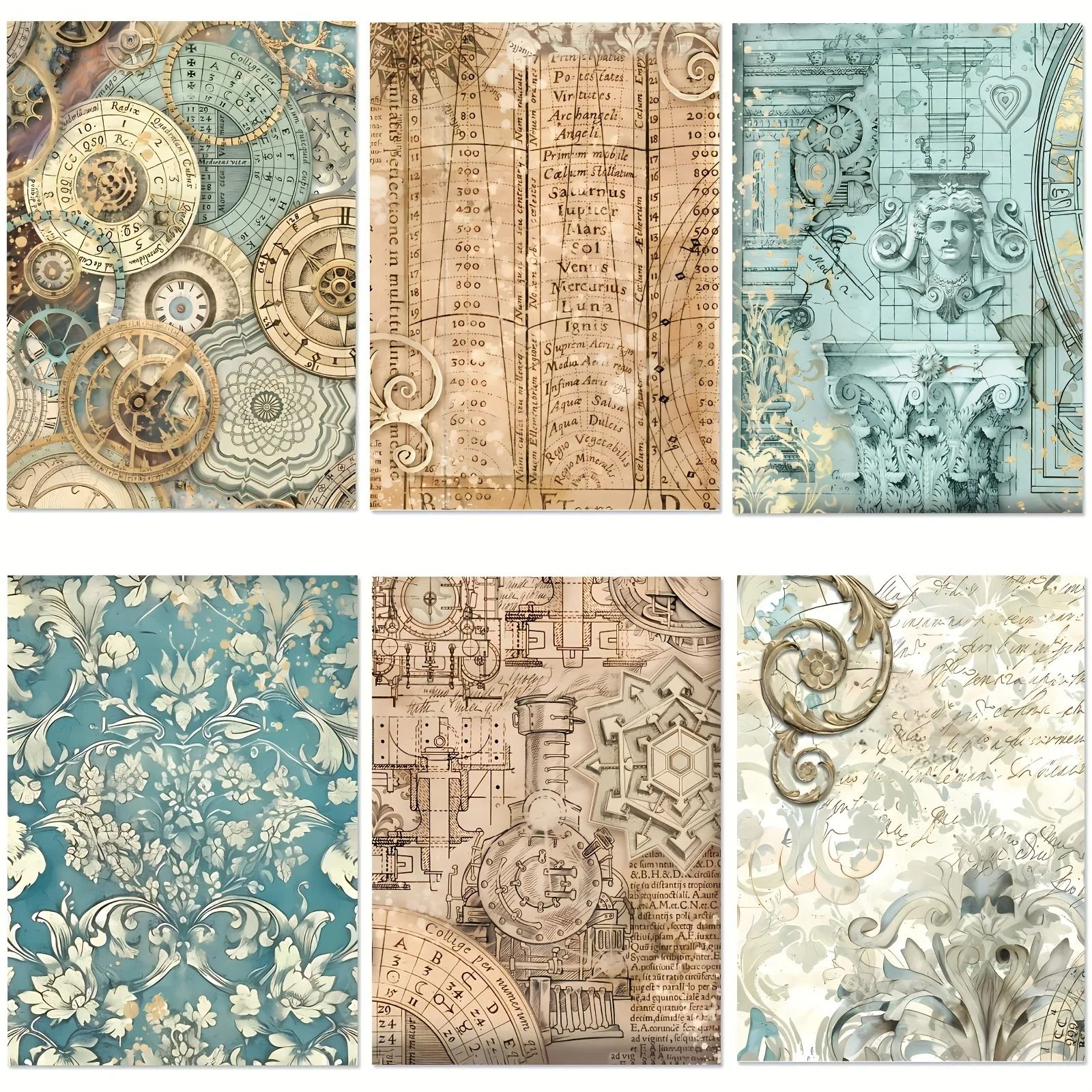 Rebellious Punk Style Scrapbook Paper Collection