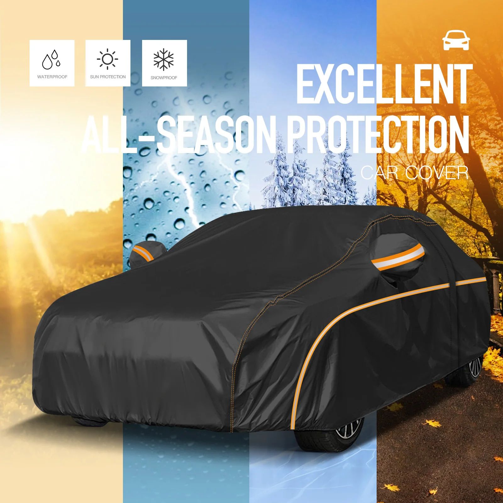 Waterproof 210D Car Cover for BMW 325i 328i Outdoor All Weather Protection
