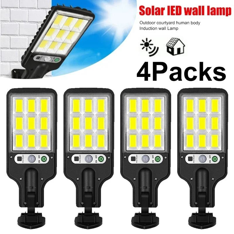 Solar Powered Outdoor Wall Light with Motion Sensor for Garden and Garage