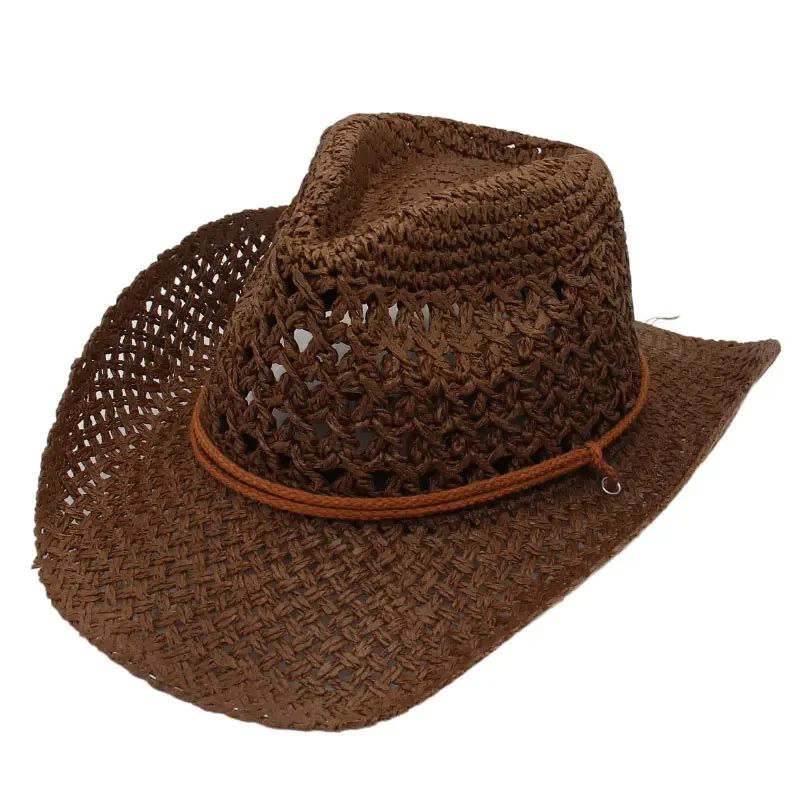 Women Straw Western Cowboy Sun Hat