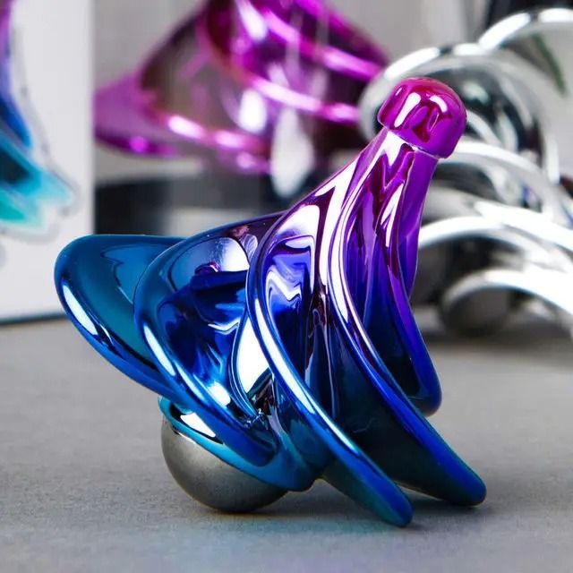Funny Desk Wind Blowing Toy Rotating Kinetic Spinner Stress Relief Toy